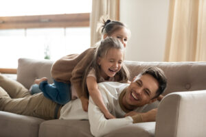 father spending time with his kid