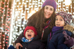 spending holiday with her kids after the divorce