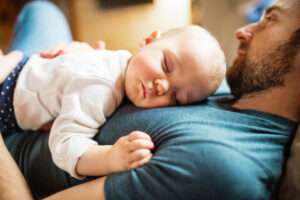 father with his baby